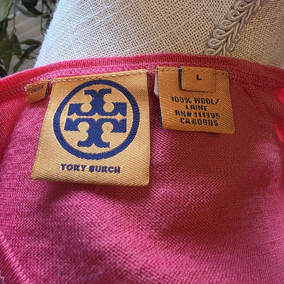 Tory Burch Bright Pink Cardigan Sweater 1339 - Picture 5 of 5